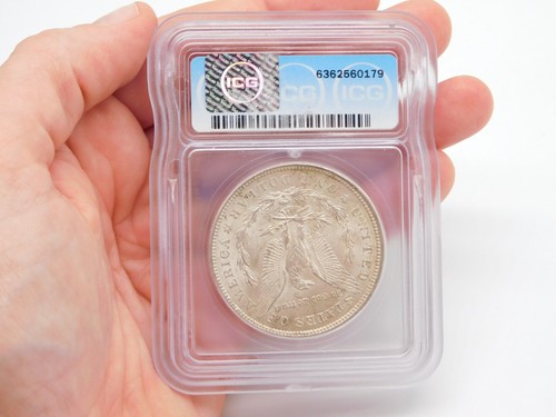 ICG MS 65 1921 UNITED STATES OF AMERICA MORGAN SILVER $1 DOLLAR COIN - Picture 5 of 6