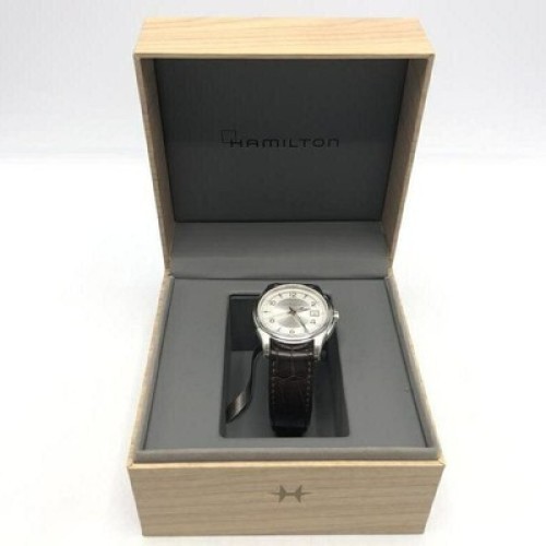 HAMILTON Jazzmaster H324111 Silver Dial Men's Quartz SS Watch With Box Vintage - Picture 13 of 24