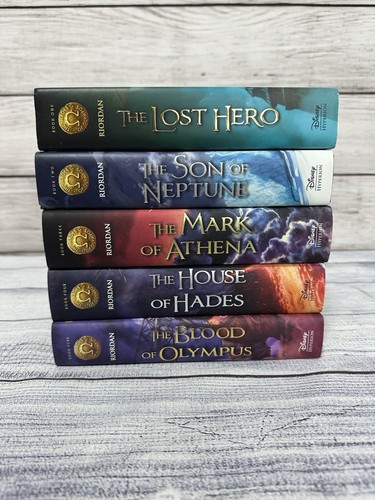 Disney The Heroes of Olympus Hardcover Boxed Set of 5 Complete Book Set - Picture 9 of 11