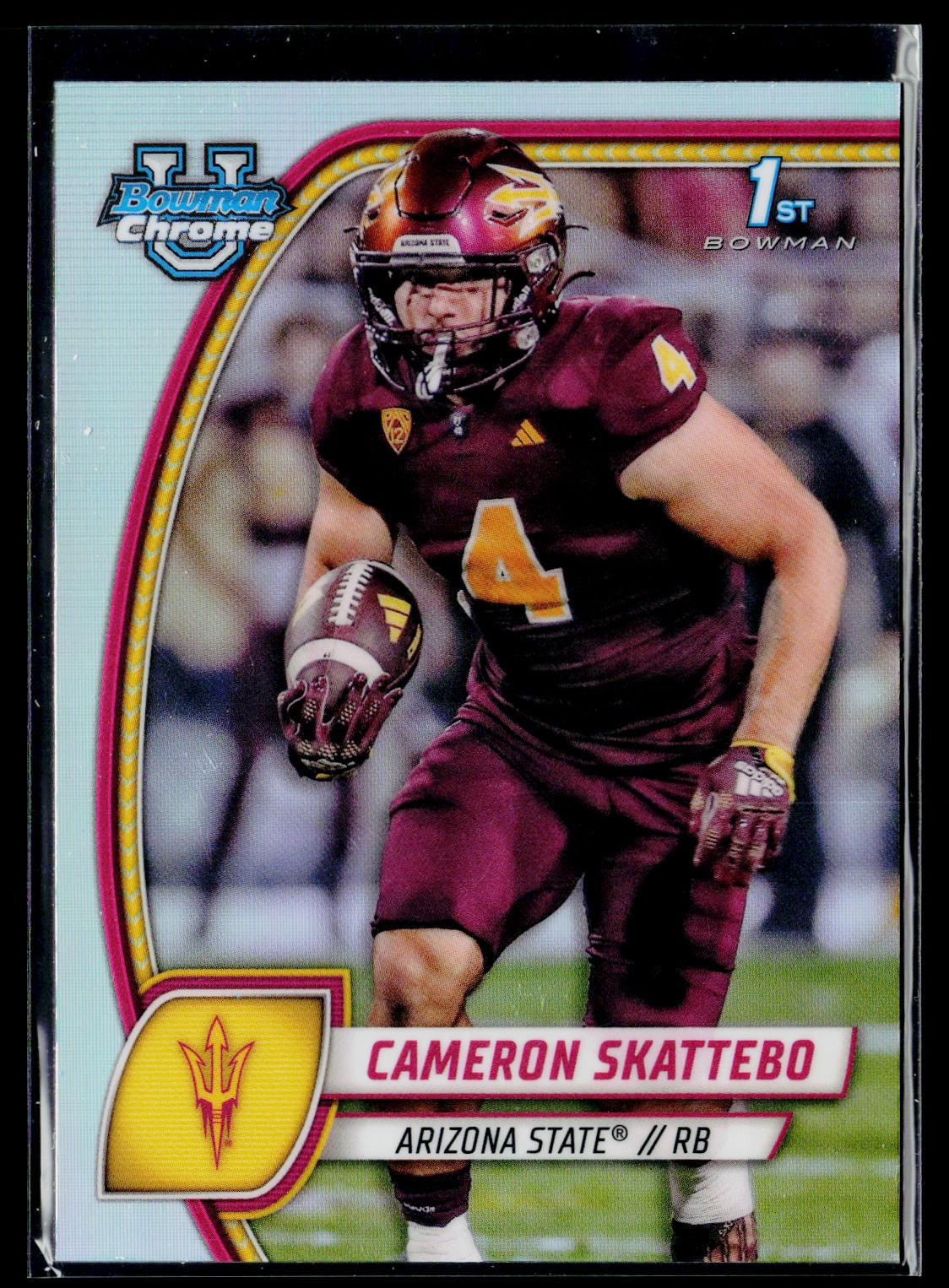 2024 Bowman U Chrome #37 Cameron Skattebo Arizona State Sun Devils Refractor