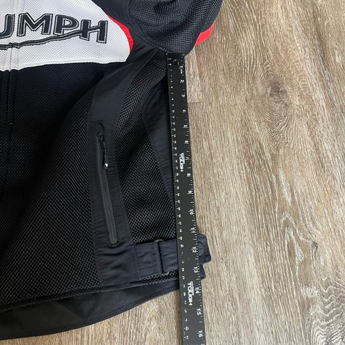 Triumph Triple Sport Mesh Jacket Adult Size Large Shoulder Elbow Padded MTES2338 - Picture 6 of 13