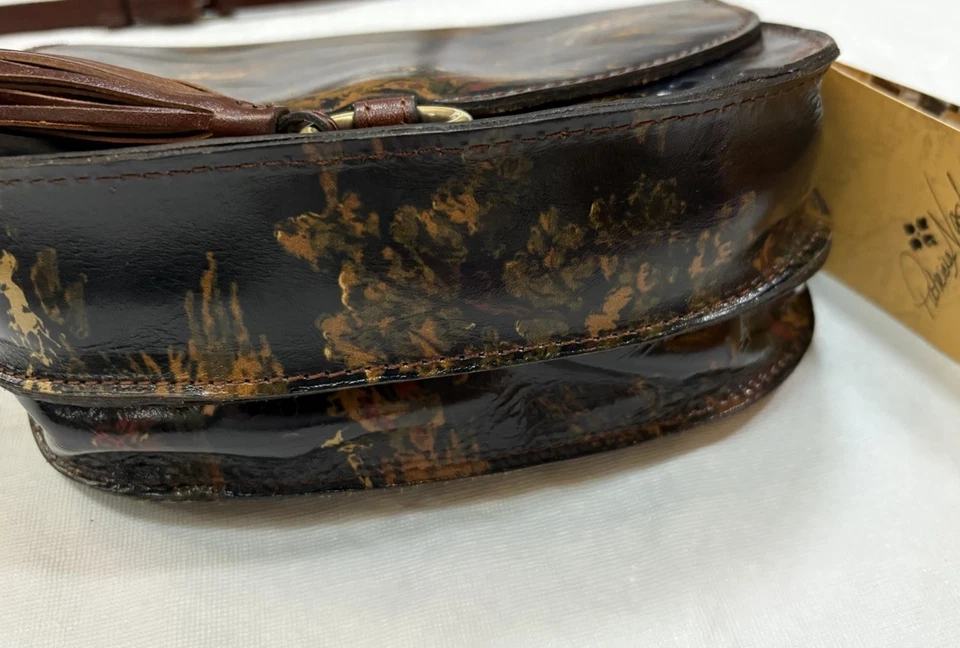 Bolso Bandolera Patricia Nash Brinlee Cuero Sillín Borla Kent Campo Foto 3 de 4