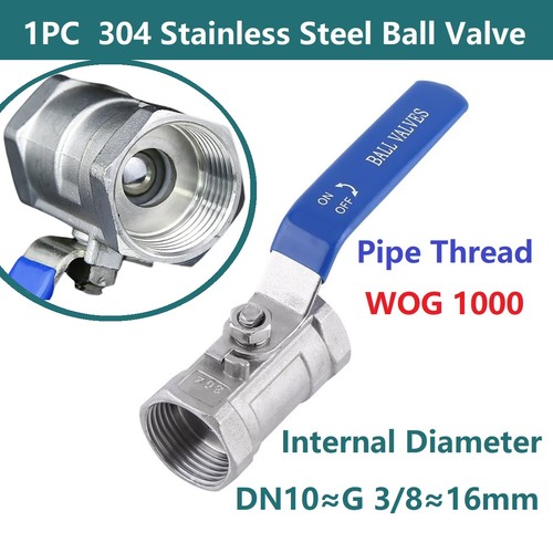 304 Stainless Steel Ball Valve WOG1000 Heavy Duty Female Thread Shut Off Switch - Picture 8 of 11