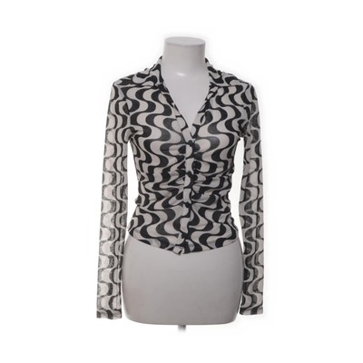 Stradivarius, Bluse, Größe: M, Schwarz/Weiß, Polyester, Zebra, Damen #fHJ