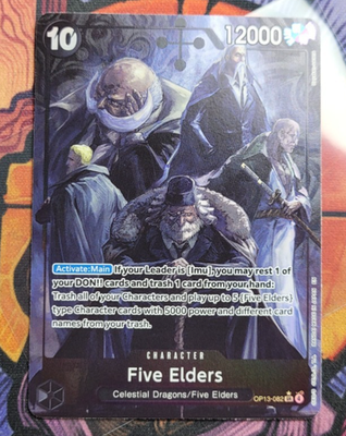 Five Elders OP13-082 Alternate Art One Piece Card English Carrying On His Will Five Elders OP13-082 Alternate Art One Piece Card English Carrying On His Will