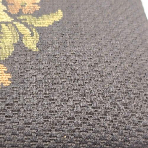 Taburete otomano de madera marrón tapiz floral antiguo vintage victoriano bohemio - Imagen 5 de 12