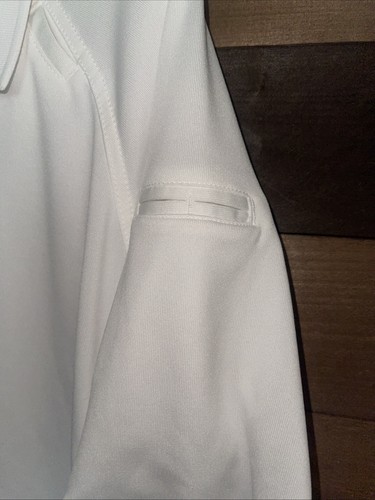 5.11 Tactical Series Polo Shirt Mens Large White Performance Short Sleeve Solid - Picture 2 of 5