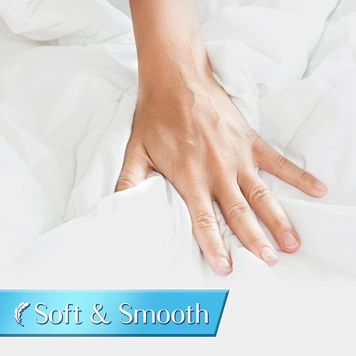 Queen Duvet Comforter Insert - Ultra Soft Box Stitched Queen Size Duvet, All ... - Picture 3 of 7