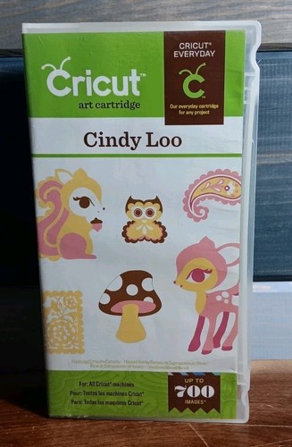 EC Cricut Art Cartridge - Cindy Loo - Complete - Free Same Day Shipping