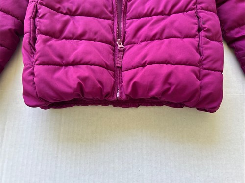 Girl's Puffer Coat -Size S (5/6) - The Children’s Place; Maroon - Picture 6 of 8