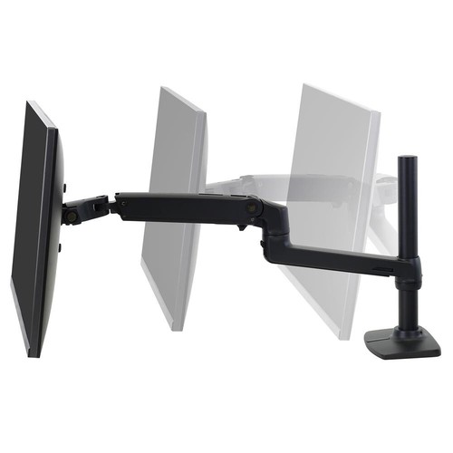 Ergotron LX Monitor Arm mit hoher Säule, Tischhalterung (schwarz) - Bild 2 von 8