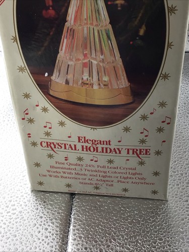 VINTAGE CRYSTAL HOLIDAY TREE NEW IN BOX - Picture 4 of 14