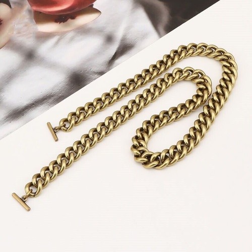 Fashion Replacement Retro Wide Metal Purse Chain For Strap Shoulder Bag Handbag - Picture 12 of 12