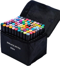 Alcohol Markers, w/ Base, Drawing Pen, Dual Tip, Art Marker, for Sketch, Anime