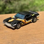 Vintage Hot Wheels 1970's Ford Gran Torino Stocker Black w/Stripes #3 Blackwall