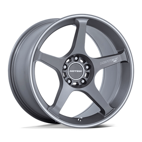 Motegi MR159 Battle V Flow Form 18x10.5 +35 Gunmetal Wheel 5X120 (QTY 1)