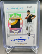 2023 Panini Flawless QUINN PRIESTER RC Jersey Patch AUTO 24/25 Pirates