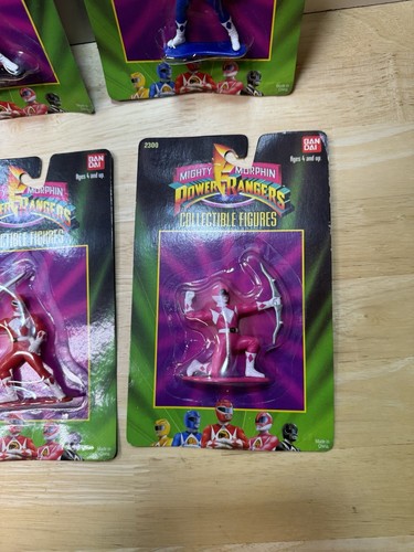 Juego de 6 mini figuras Ban Dai 1993 Mighty Morphin Power Rangers totalmente nuevas - Imagen 3 de 7