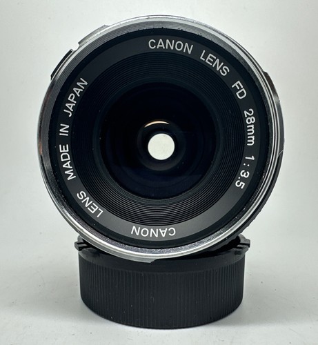 Canon Lens FD 28mm f3,5 Silver / Chrome Nose 0 Mark Cinematic Effect - Imagen 4 de 24