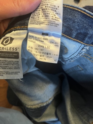 Levi's Men’s 550 Blue Denim Jeans Size 46 x 30 - Picture 5 of 5
