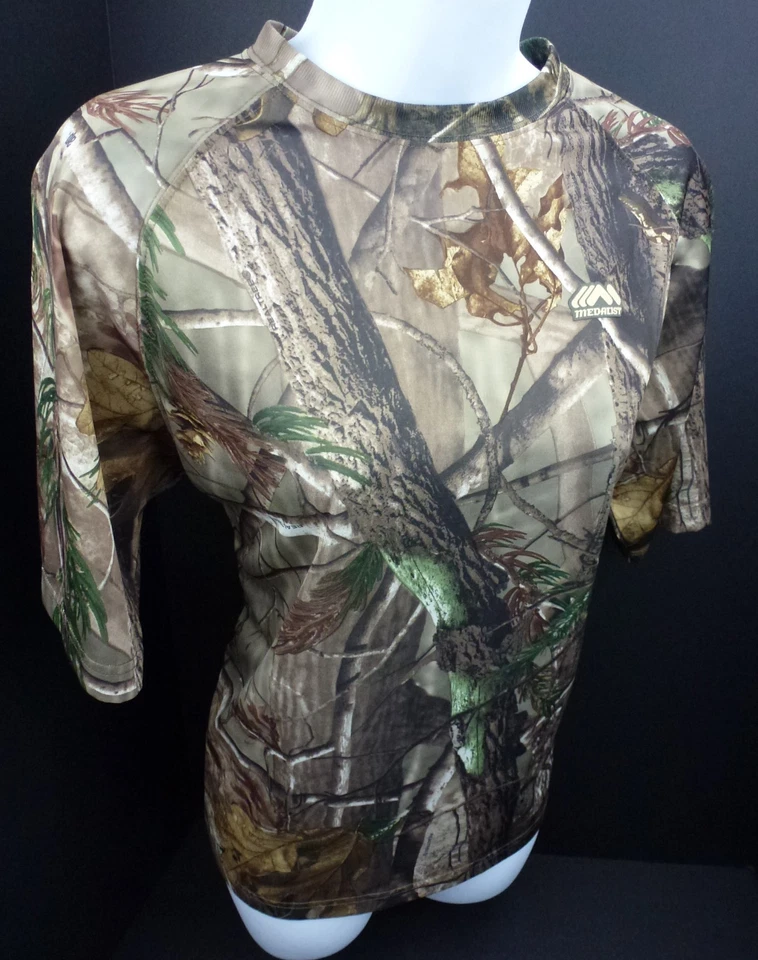 Большой камуфляжный пуловер Medalist из натурального дерева эластичная базовая рубашка быстрая сушка женский L - Изображение 2 из 4