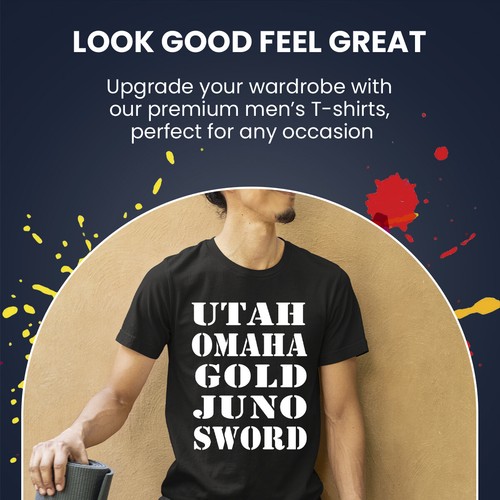 Family Utah Omaha Gold Juno Sword D-Day T-Shirt Tee 1944 World War II History#DD - Picture 5 of 19