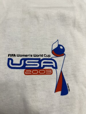 FIFAワールドカップ　2003  オフィシャル　Ｔシャツ NWT Vintage 2003 FIFA Women's World Cup Tee Shirt Sz L | eBay