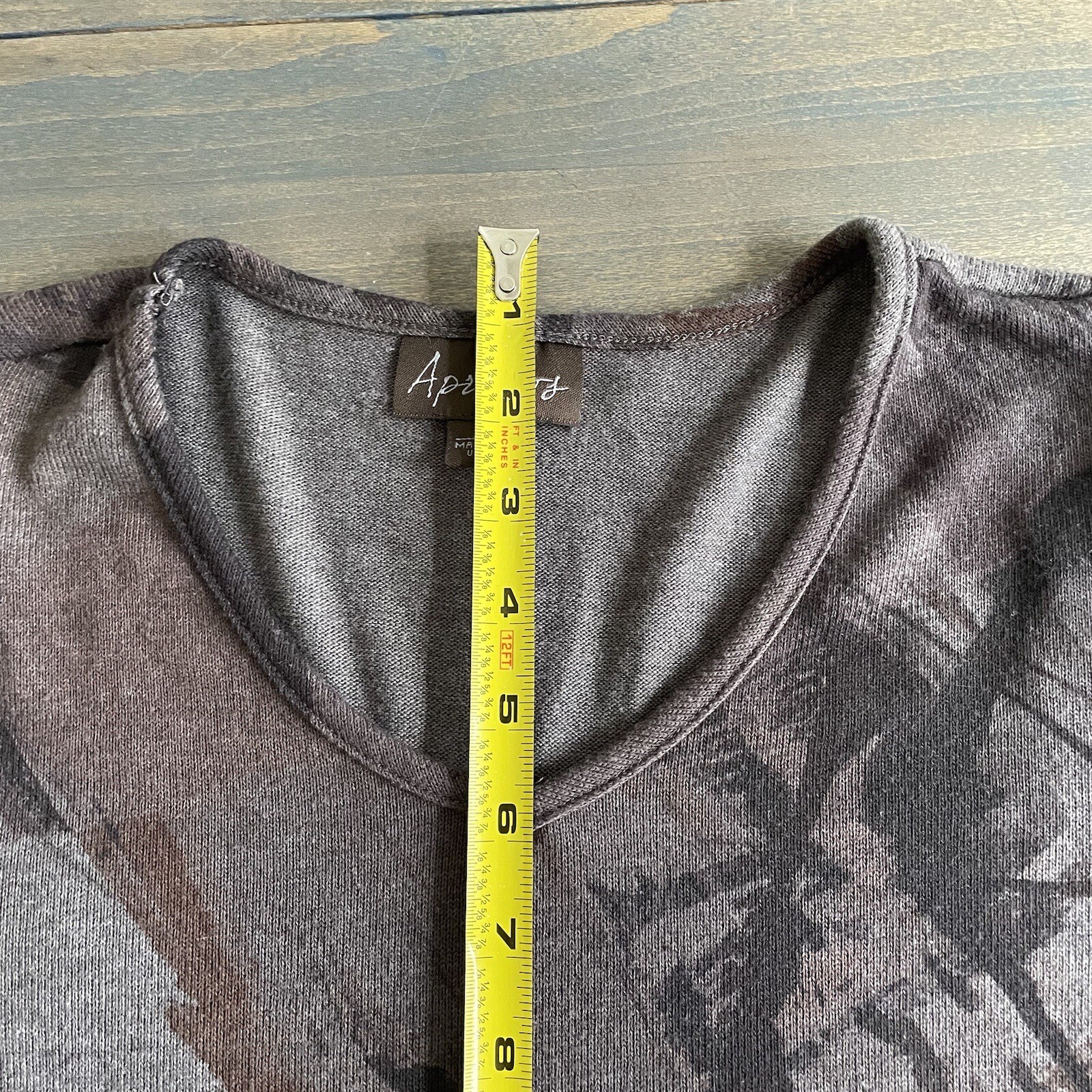 Apropos Top Multicolored Long Tunic Shirt Long Sl… - image 13