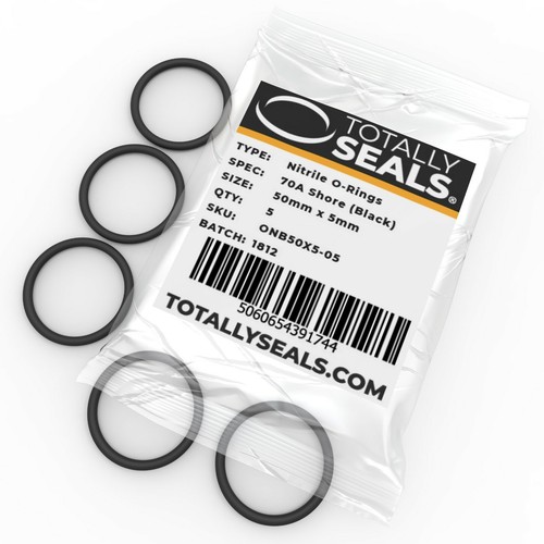 50mm Inner Diameter (ID) O-Rings - Nitrile Rubber 70A Shore Metric Seals Packets - Picture 24 of 27
