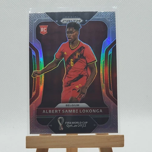 2022 Prizm World Cup ALBERT SAMBI LOKONGA Silver Holo RC #13 Rookie Belgium