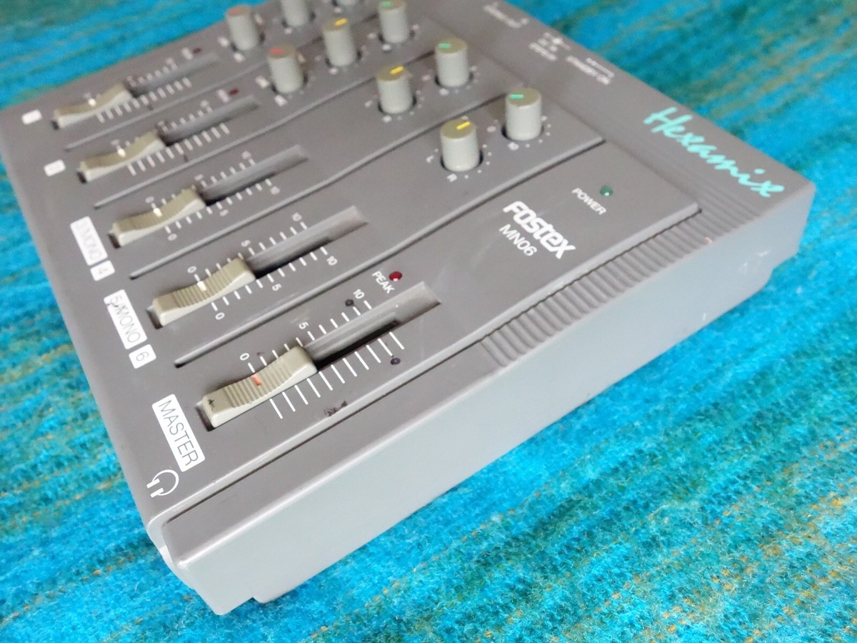 Fostex MN06 Hexamix 6ch Stereo Mixer w/ AC Adapter - H089 | eBay