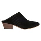 Clog Black Suede Comfort Shoes for Women