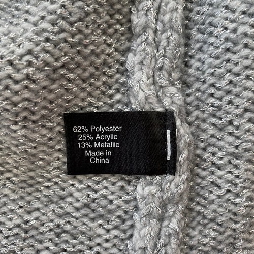 Lane Bryant Pullover Gr. 26/28 grau silber metallic Strick Rollkragen bequem neu - Bild 10 von 10