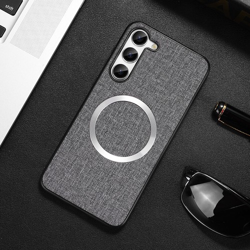 For Samsung S24 Ultra S23 S21 Case Mag safe Matte Cloth Leather Shockproof Cover - Picture 21 of 31