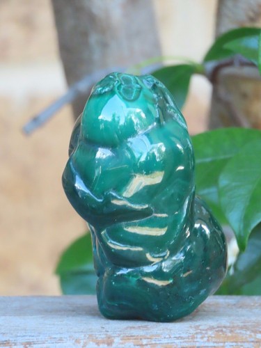 Large Polished & Raw Freeform Natural Green Malachite Crystal 259 Grams Mineral - Picture 10 of 12
