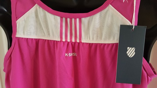 K-SWISS Women's Tennis Sideline Sleeve top Berry 190125-657 - Picture 10 of 10