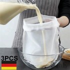 3X Käsetuch Passiertuch Wiederverwendbar Filter Cloth Bio Nussmilchbeutel DE