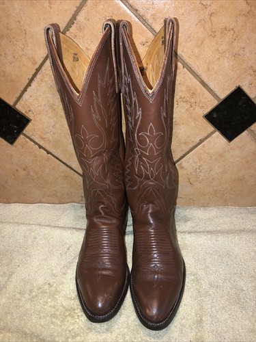 Botas Occidentales Tony Lama Cuero Marrón Cuero Talla 7.5 D ENVÍO GRATUITO - Imagen 2 de 7