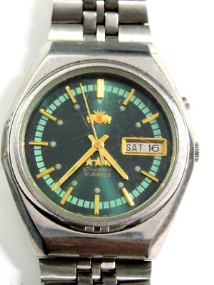 Vintage Gts 1970's Orient Auto/Day/Date Stainless Steel Wrist