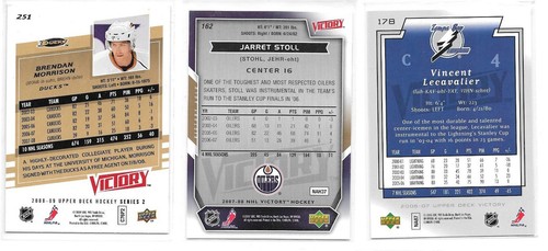 Upper Deck Victory Hockey Gold and Black Parallels - Various Years - Picture 19 of 35