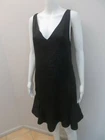 VERONIKA MAINE ITALIAN FABRIC, BLACK JACQUARD DRESS SIZE 10  (# 942