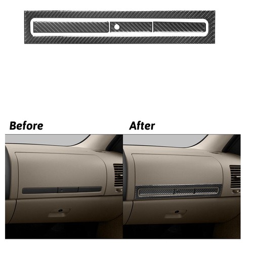 For Chevrolet Silverado 2007-2013 Carbon Fiber Interior Full Set Cover Trim Kit - Picture 15 of 16