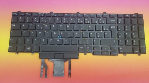 Keyboard Fr Dell E5550 E5570 E5580 Precision 15 17 7000 Français 0WCKVN Backlit - 第 1/4 張圖片