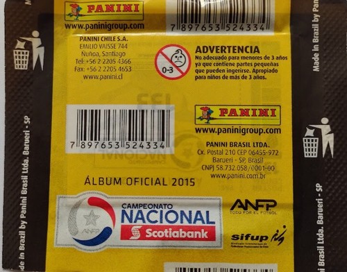 Chile 2015 Panini Campeonato Nacional Scotiabank soccer pack - Picture 2 of 2