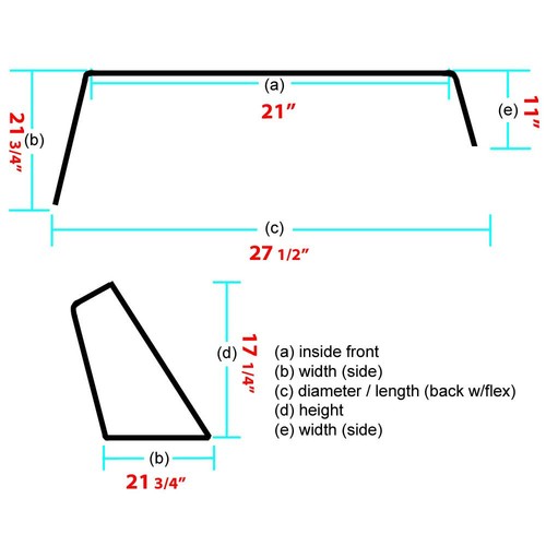 Ranger Boat Plexiglass Windshield | Smoke / Black (Port) - 第 5/5 張圖片