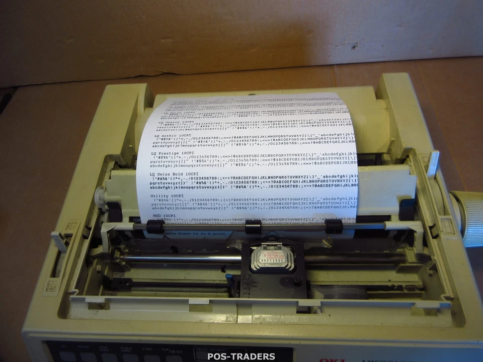 OKI MICROLINE 320 Elite A4 9-Pin Dot Matrix Impact Printer INC ROLL - NO COVER - Bild 3 von 4