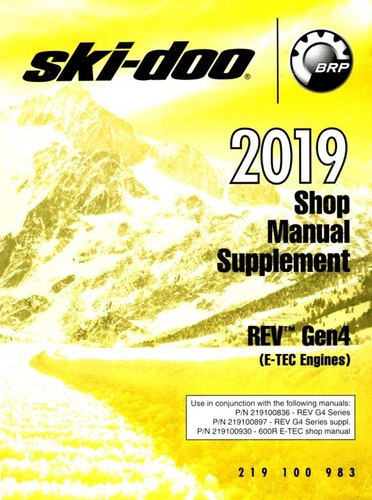 Skidoo 600 850 ETEC G4 Service Manual | 2019 | PDF & MAILED CD OR USB - Picture 1 of 10