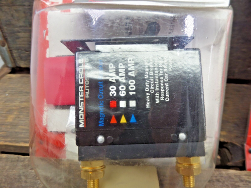 Nuevo NOS Monster Cable Alimentación MCB-30 Amp Disyuntor Magnético Audio Coche *HOLANDÉS - Imagen 9 de 13