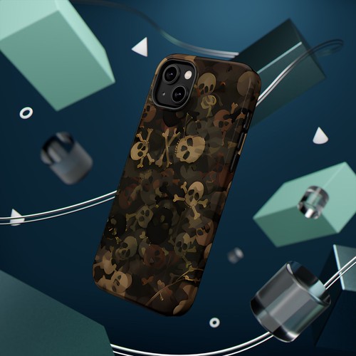 Funda de teléfono con calavera camuflada | Accesorio de teléfono vanguardista para adolescentes, militares, regalo - Imagen 89 de 130