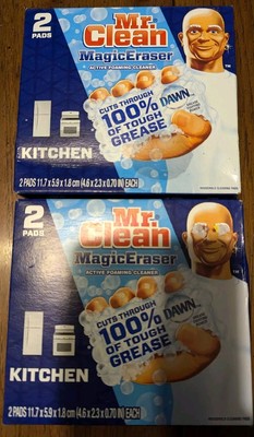 Mr. Clean Magic Eraser Dawn Powered Non-Scratch Eraser Sponge For Kitchen 4 Pack